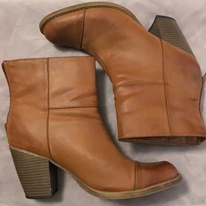 Pleather Heeled Booties